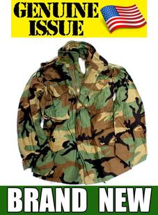 正版原品美国M65四色丛林BDU夹克风衣美军经典四色丛林全天候风衣
