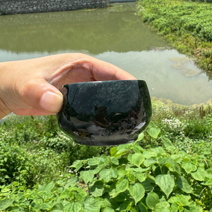 功夫收藏精品珍品茶具 墨脱石锅西藏林芝直发皂石茶杯石杯主人杯装