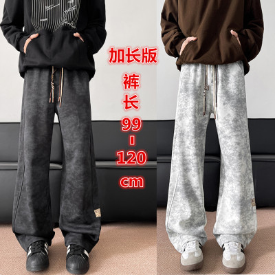 春秋冬休闲运动卫裤男高个子加长