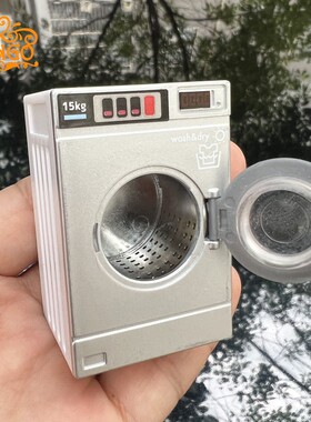 1:12娃娃屋dollhouse迷你模型ob11场景道具 12分百搭洗衣机可打开