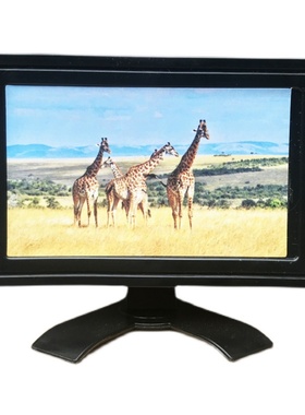 娃娃屋dollhouse迷你模型场景道具OB11摆件道具 微缩黑色电视机~