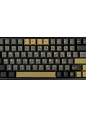 Ghost Judges黑微光字根键帽适配机械键盘俄韩日爱尔兰希伯来文