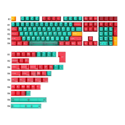 太豪精选abs材料客制化键盘绿色