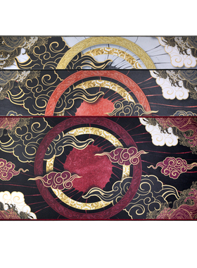 天照大神鼠标垫 佳积布防滑超大锁边900 400 5mm蓝色黑色米黄色