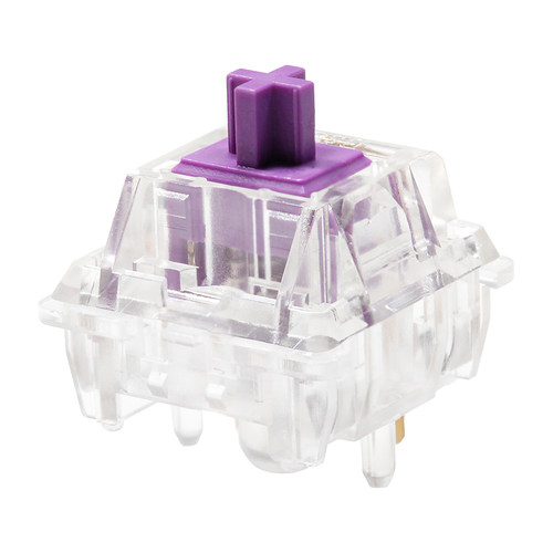 BSun旭华水晶紫段落轴机械键盘