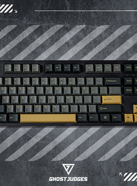 Ghost Judges黑微光PBT二色成型原厂高度键帽二色注塑工艺加厚PBT