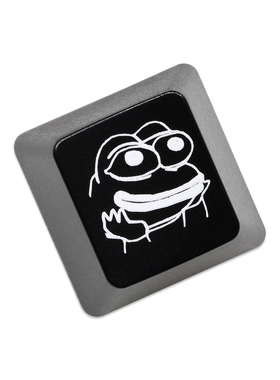 悲伤蛙透光键帽ESC加厚ABS支持MX轴心1U红色黑色镭雕工艺网络梗