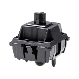 Emogogo黑耀轴线性轴手感POM轴心尼龙H1外壳5脚60g工厂润轴黑色