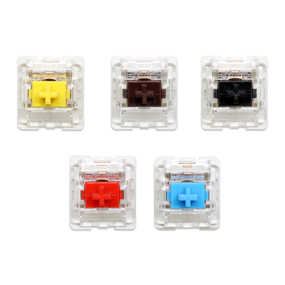 JERRZI轴3脚SMD RGB MX轴心适配机械键盘茶色黄色红色黑色蓝色