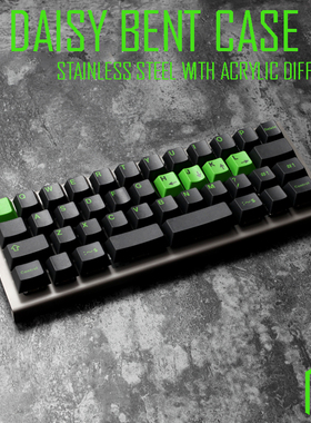 daisy雏菊40% 不锈钢弯折外壳机械键盘客制化 planck 均光亚克力