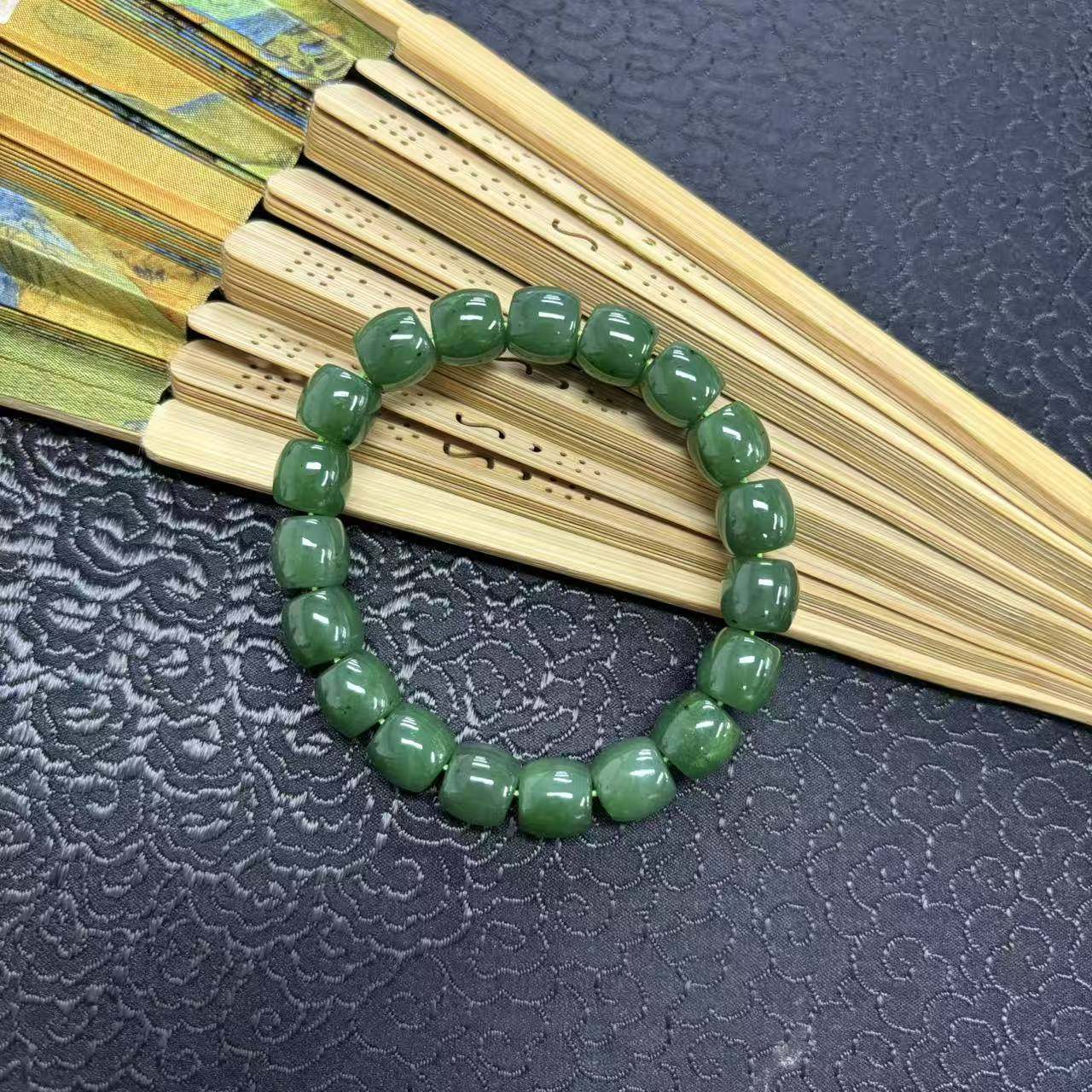 【矿姐家紫霞来了】RC17789   碧玉10*10直切手串 多样性发一