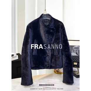FRASANNO西班牙进口原生态皮草女外套年轻款 皮毛一体2025年冬新款
