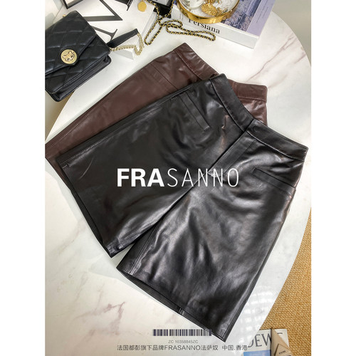 100%纯绵羊皮真皮皮裤女羊皮百搭