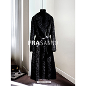 法国拉贡原生态皮草女外套皮毛一体长款 FRASANNO 来自欧洲 显瘦