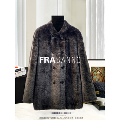 拉贡原生态皮草女外套皮毛一体