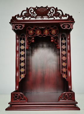 厂家直销木材佛龛观音佛祖吊柜