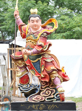 厂家直销树脂哪吒三太子佛堂摆件