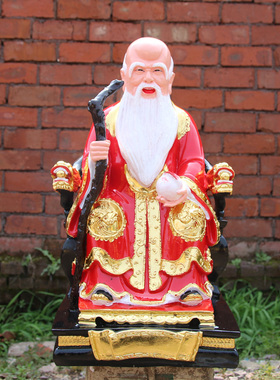 厂家直销树脂玻璃钢月老佛堂摆件