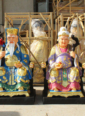 厂家直销土地公婆树脂佛像摆件