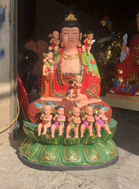 做工精致厂家直销九龙圣母佛像