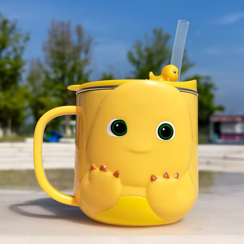 奶龙儿童水杯牛奶316不锈钢