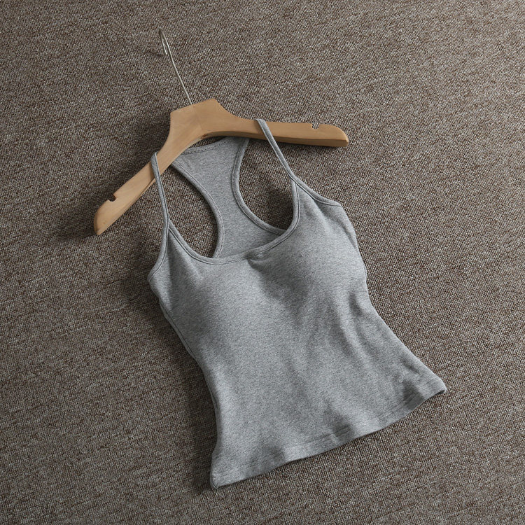 超显胸大 ins辣妹网红带胸垫性感纯欲工字修身U领背心女,女装/女士精品,背心吊带,淘宝优惠券,粉丝福利购,淘宝优惠卷