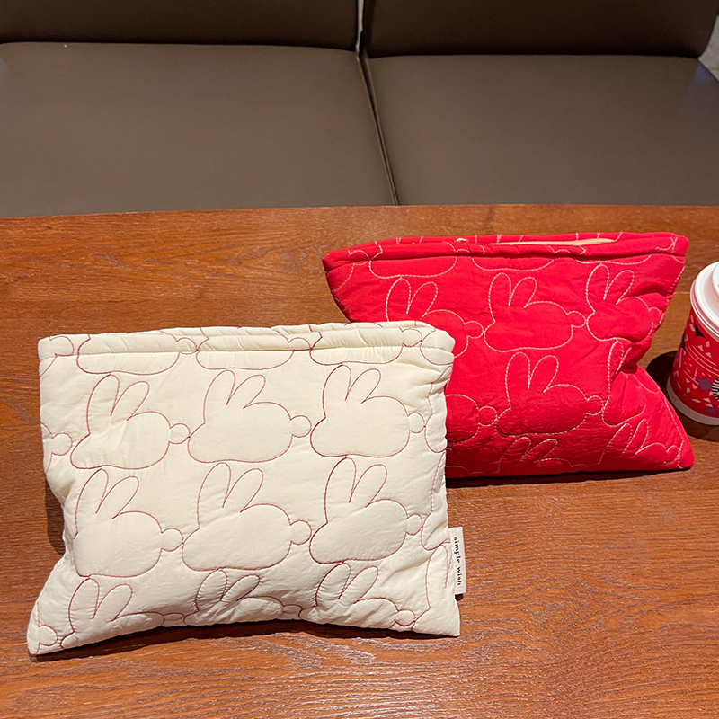 大容量便携ins风绗缝旅行收纳袋