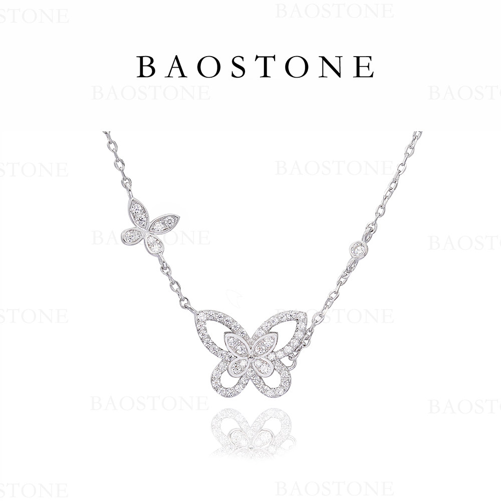 BAOSTONE简约百搭幻影蝴蝶项链女