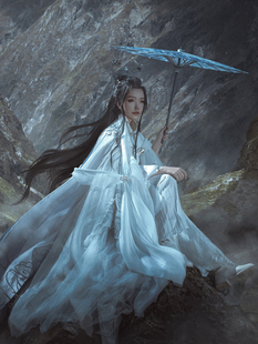 剑网COS伞古典油纸伞阴阳师天涯明月刀青乌鹤影天青仙云问鹤包邮