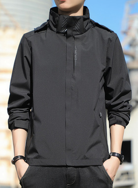 Men's Spring and Autumn Men Casual Jacket Waterproof Sports