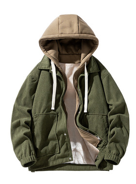 Corduroy baseball jacket for men autumn winter秋冬夹克外套男