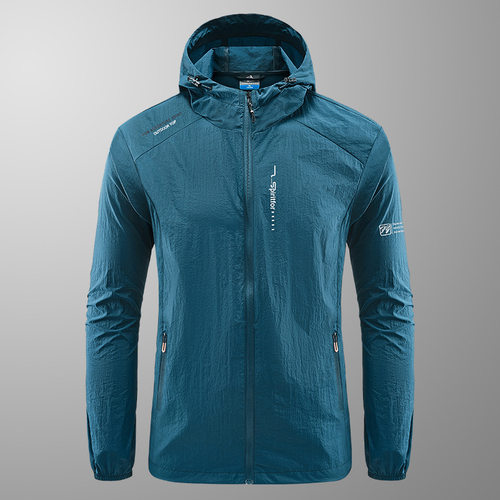 Men's Protection Windbreaker Quick Dry Jacket Outdoor Hooded