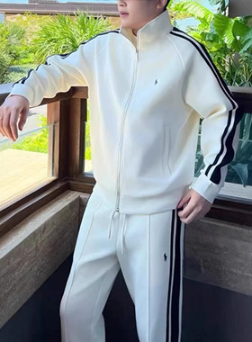 Men's autumn slimming two-piece casual sports suit男士两件套