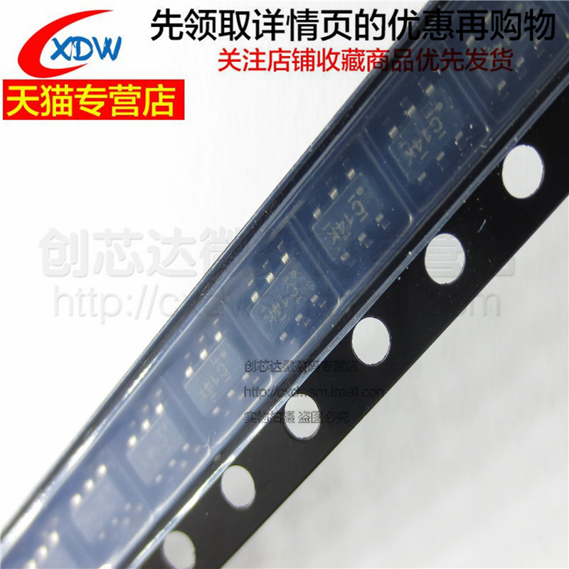 全新正品 SN74LVC2G14DBVR SOT-23-6 双路施密特触发反相器