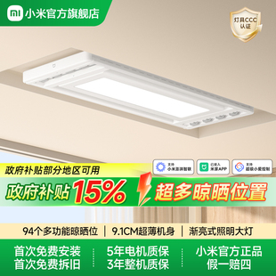 小米官旗米家智能晾衣机2电动晾衣架阳台家用隐形超薄晾衣杆