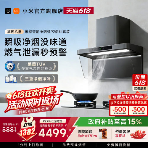 高端旗舰净烟机净烟抑菌双防护
