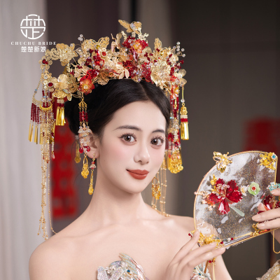 大气半冠秀禾服结婚发饰