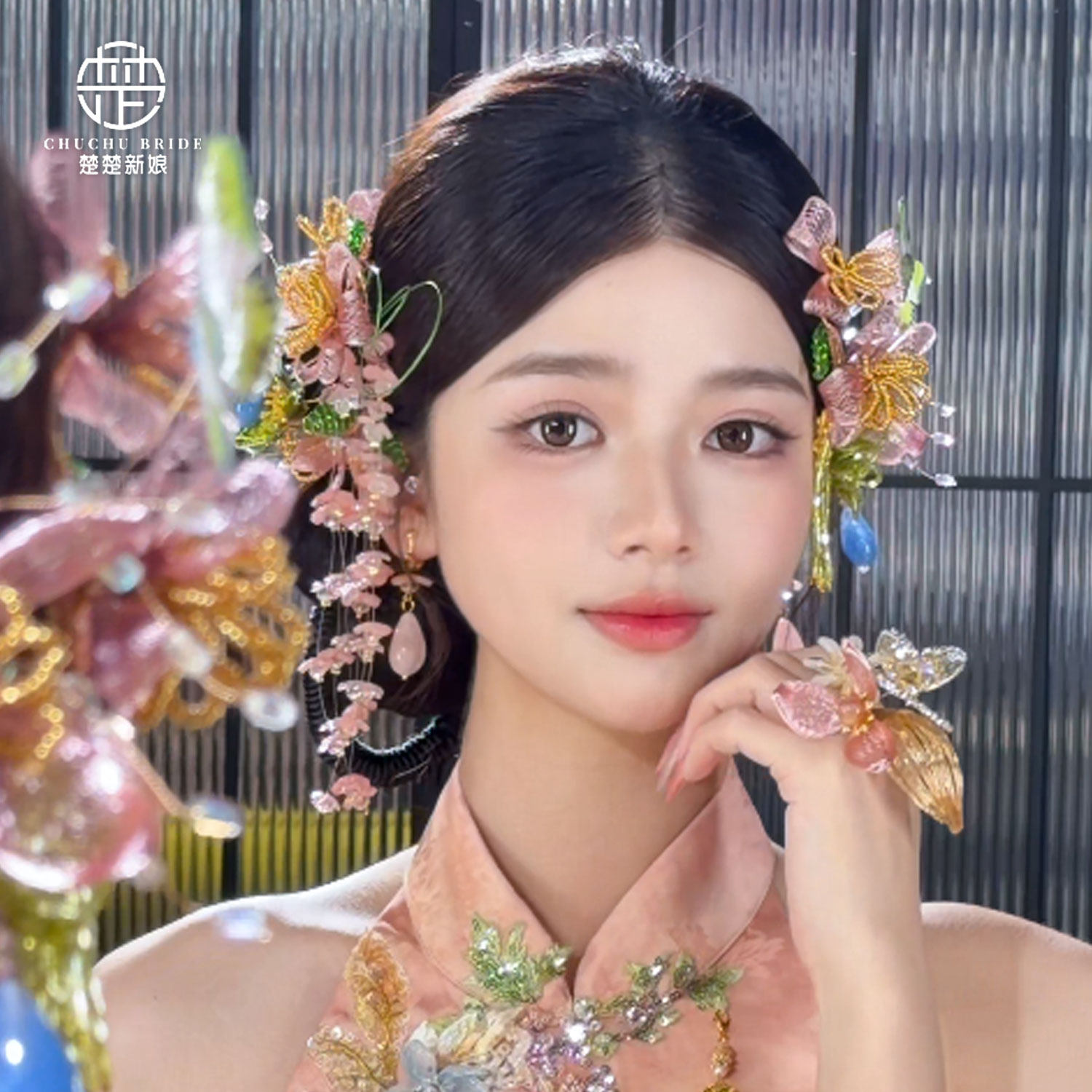新中式掐丝铃兰新娘发箍