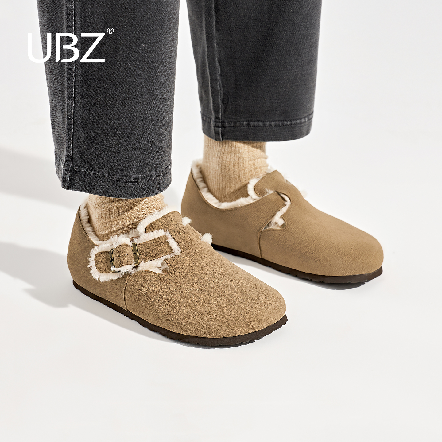 UBZ防水加绒男士复古百搭勃肯鞋