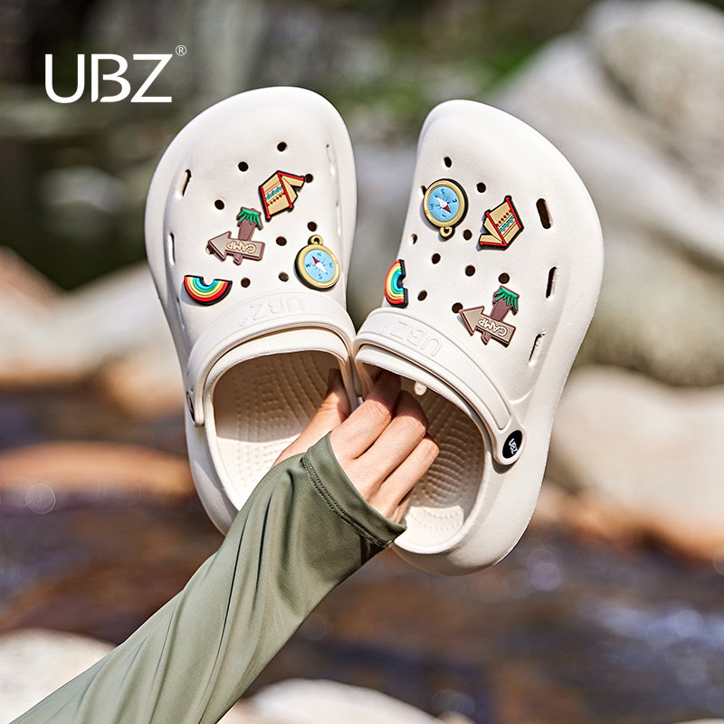 UBZ洞洞鞋厚底户外防滑沙滩鞋