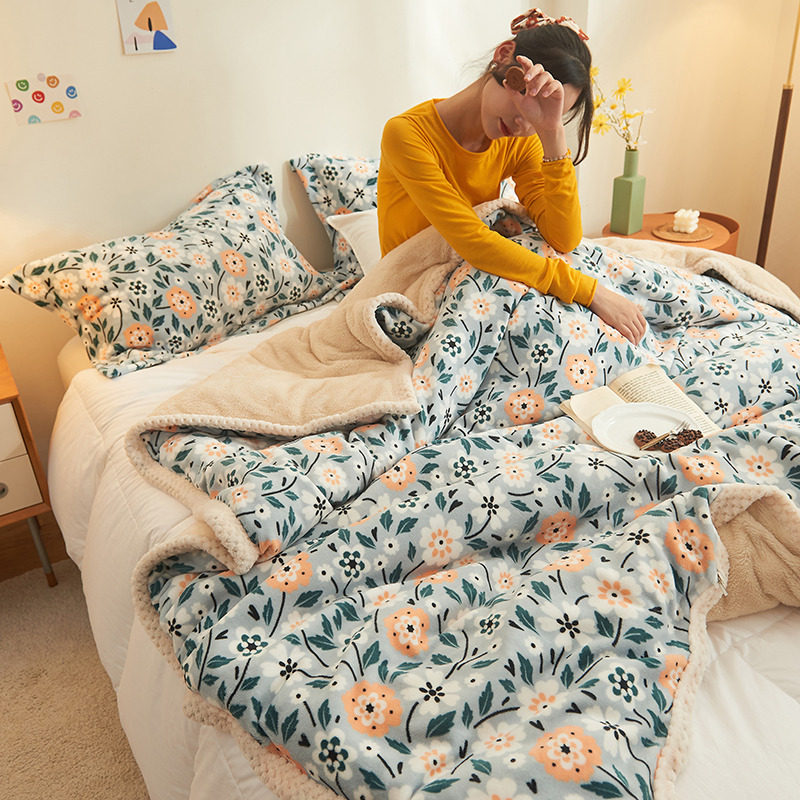 毛毯加厚法兰珊瑚绒冬季盖毯子春秋空调毛巾被加绒保暖被套盖毯被在类目 床上用品, 被套中 - 来自Buy2taobao.com提供专业的淘宝代购服务