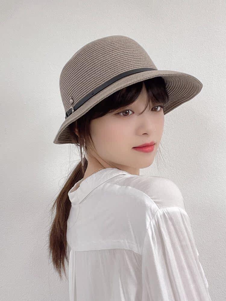 礼帽草帽韩国代购韩版时尚休闲出游宽沿草编潮青年男女春夏季新款