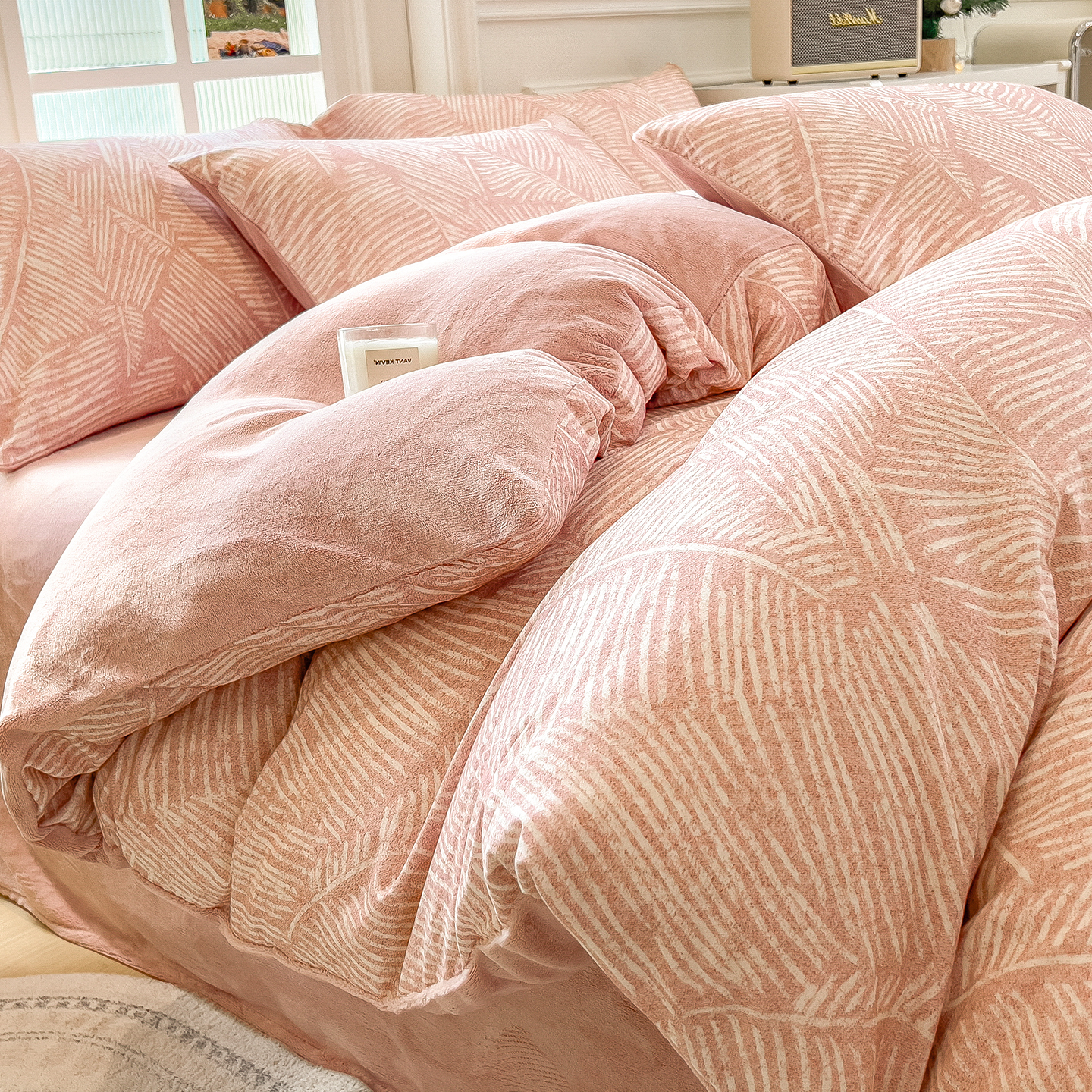 a全棉磨毛b牛奶绒四件套2025新款