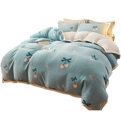 珊瑚绒被套单件冬季天学生宿舍