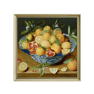 上品印画 杂家静物6幅 欧式油画艺术餐厅静物装饰画挂画墙面