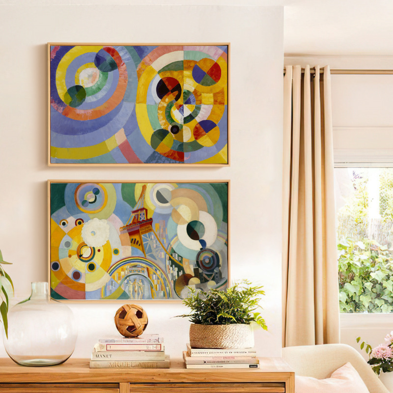 上品印画立体主义16幅现代客厅