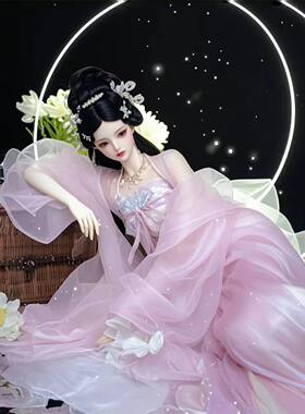 纯古风巴比娃娃高颜值汉服古装萝莉送女孩子生日礼物关节可动盲盒