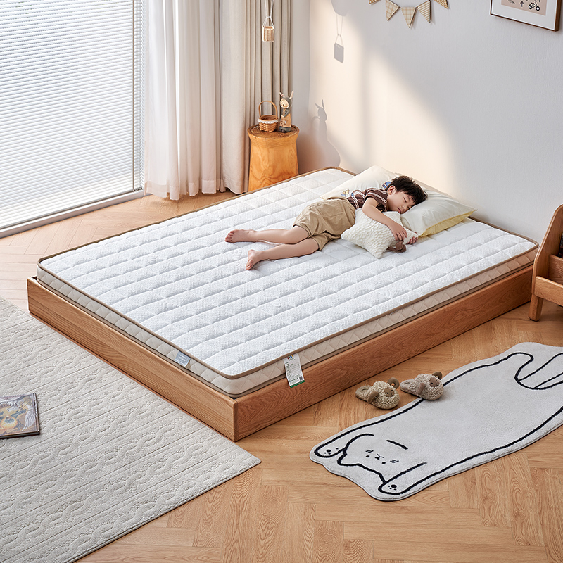 全友家居抗菌防螨护脊儿童床垫0胶水小孩薄款加硬神器椰棕床垫