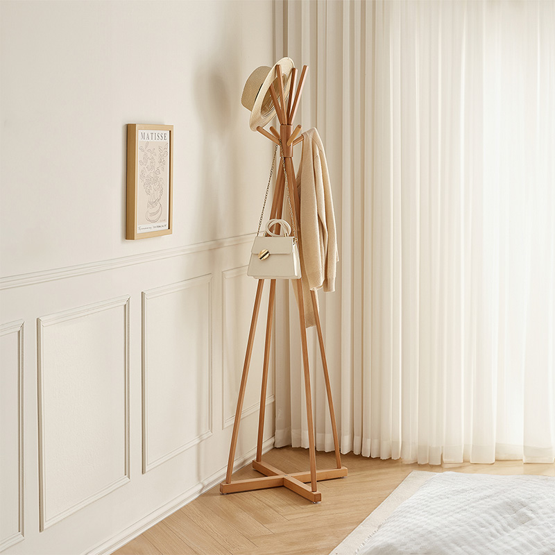 全友家居木北欧衣帽架