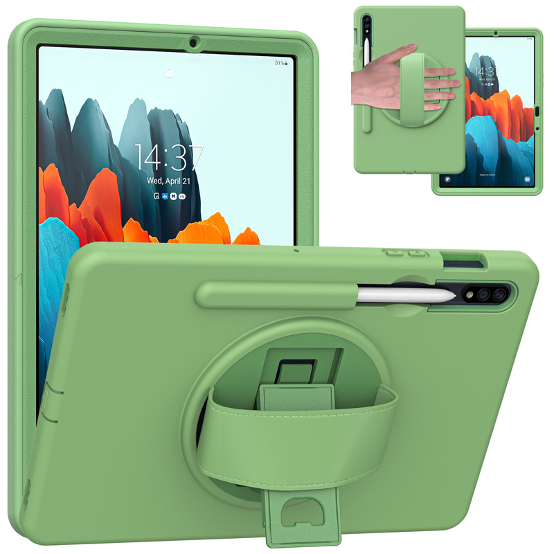 适用三星Tab S7 Tablet Case back cover S7+ Plus pencil holder